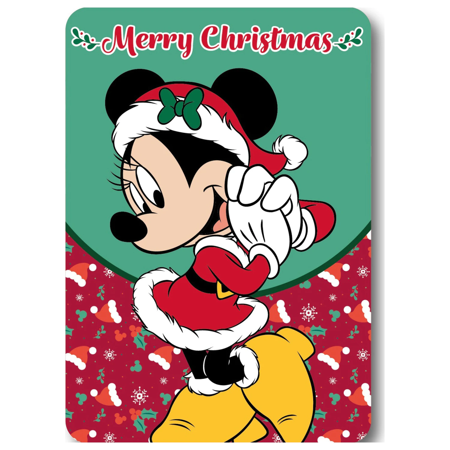 Disney Minnie Merry Moments świąteczny koc polarowy zdjęcie produktu