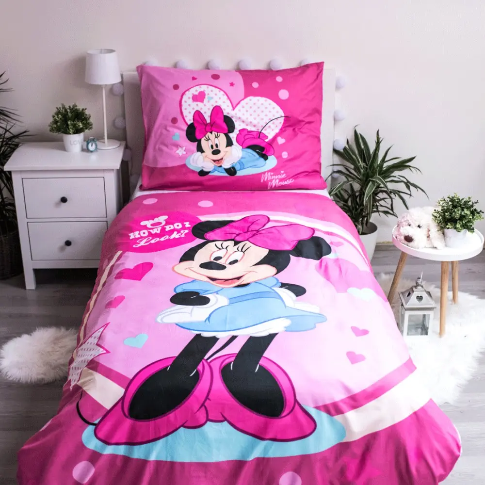 Disney Minnie Poszewka na kołdrę z mikrofibry 140x200cm, 70x90cm zdjęcie produktu