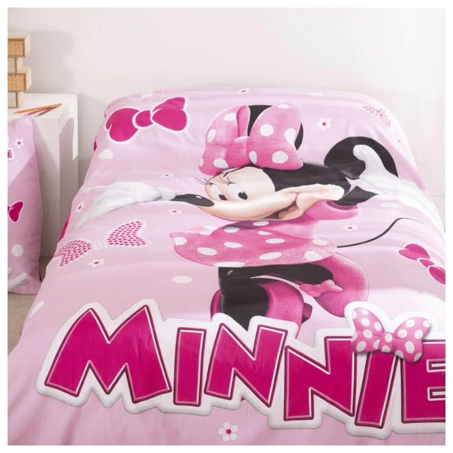 Disney Minnie Pink Polka Bow poszewka na kołdrę zdjęcie produktu