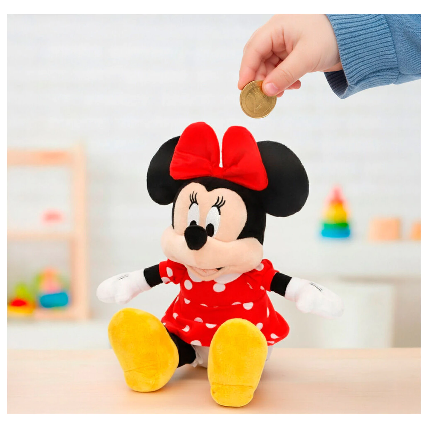 Disney Minnie pluszowa skarbonka zabawka 20cm zdjęcie produktu