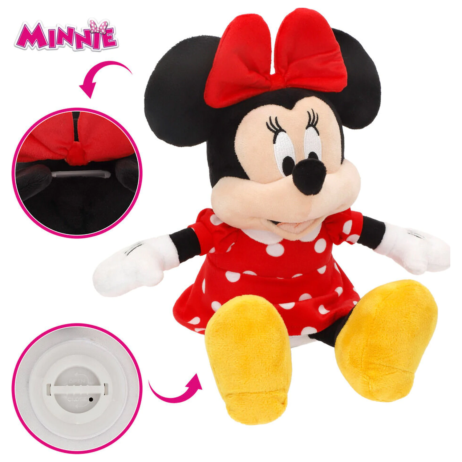 Disney Minnie pluszowa skarbonka zabawka 20cm zdjęcie produktu