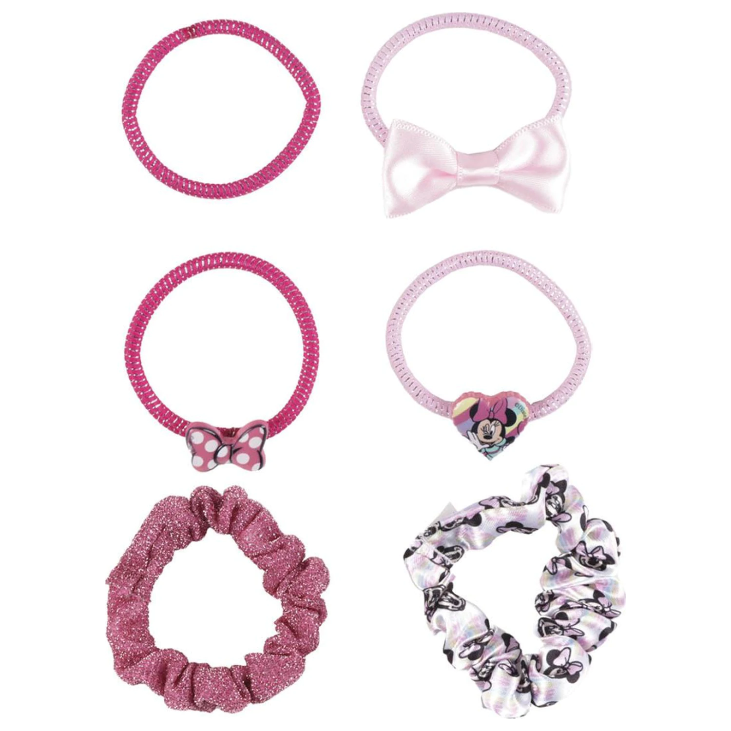Disney Minnie Rainbow Hair Tie Zestaw 6 sztuk zdjęcie produktu