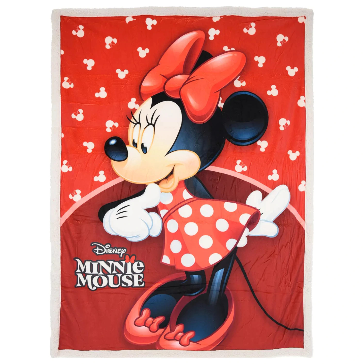 Koc sherpa Disney Minnie Red 140x190 cm zdjęcie produktu