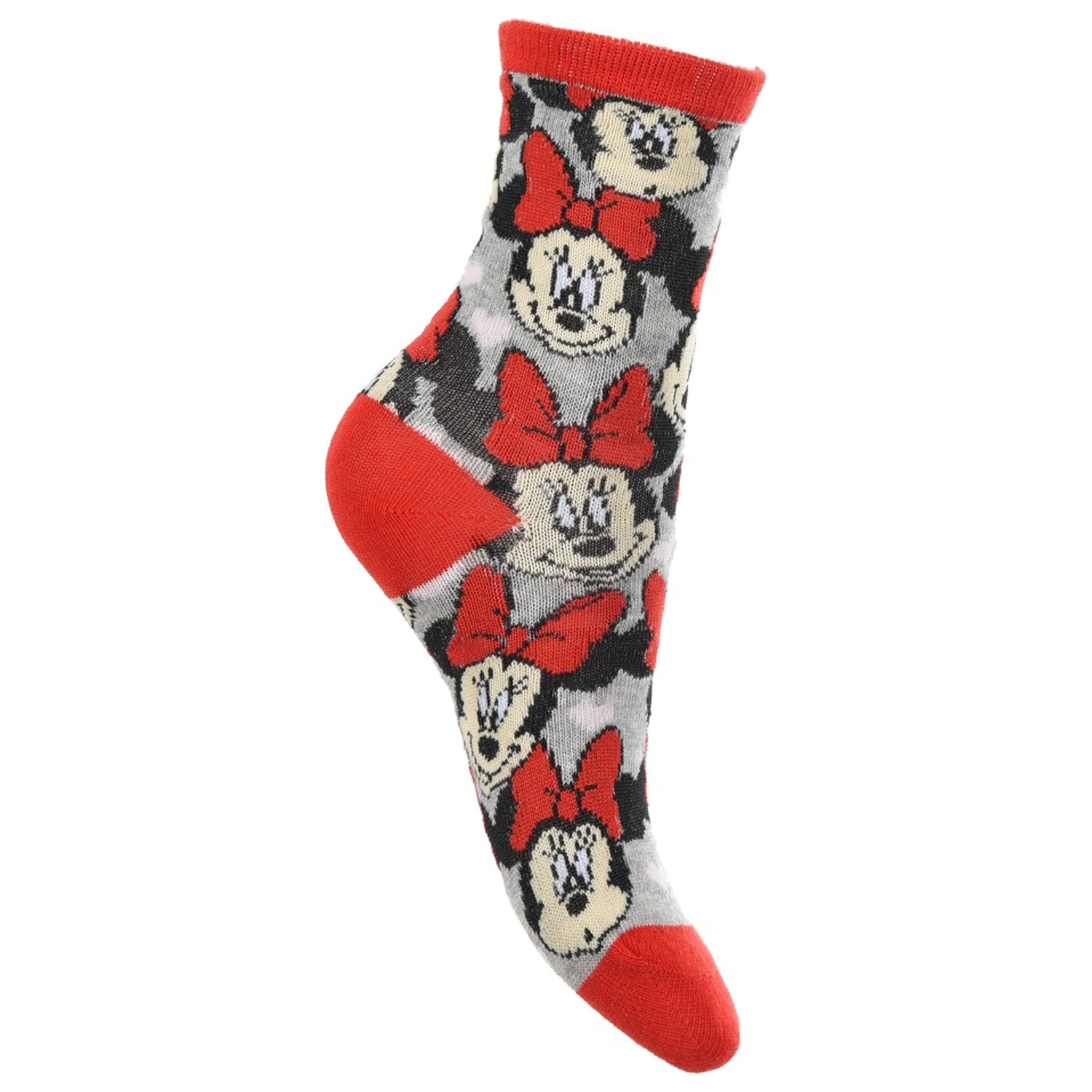 Disney Minnie Czerwone Stylowe Skarpetki Dziecięce 27/30 zdjęcie produktu
