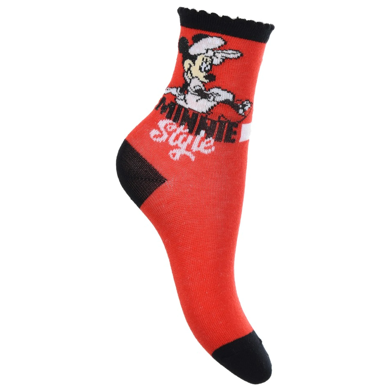 Disney Minnie Czerwony Styl Dziecięce Skarpetki 31/34 zdjęcie produktu