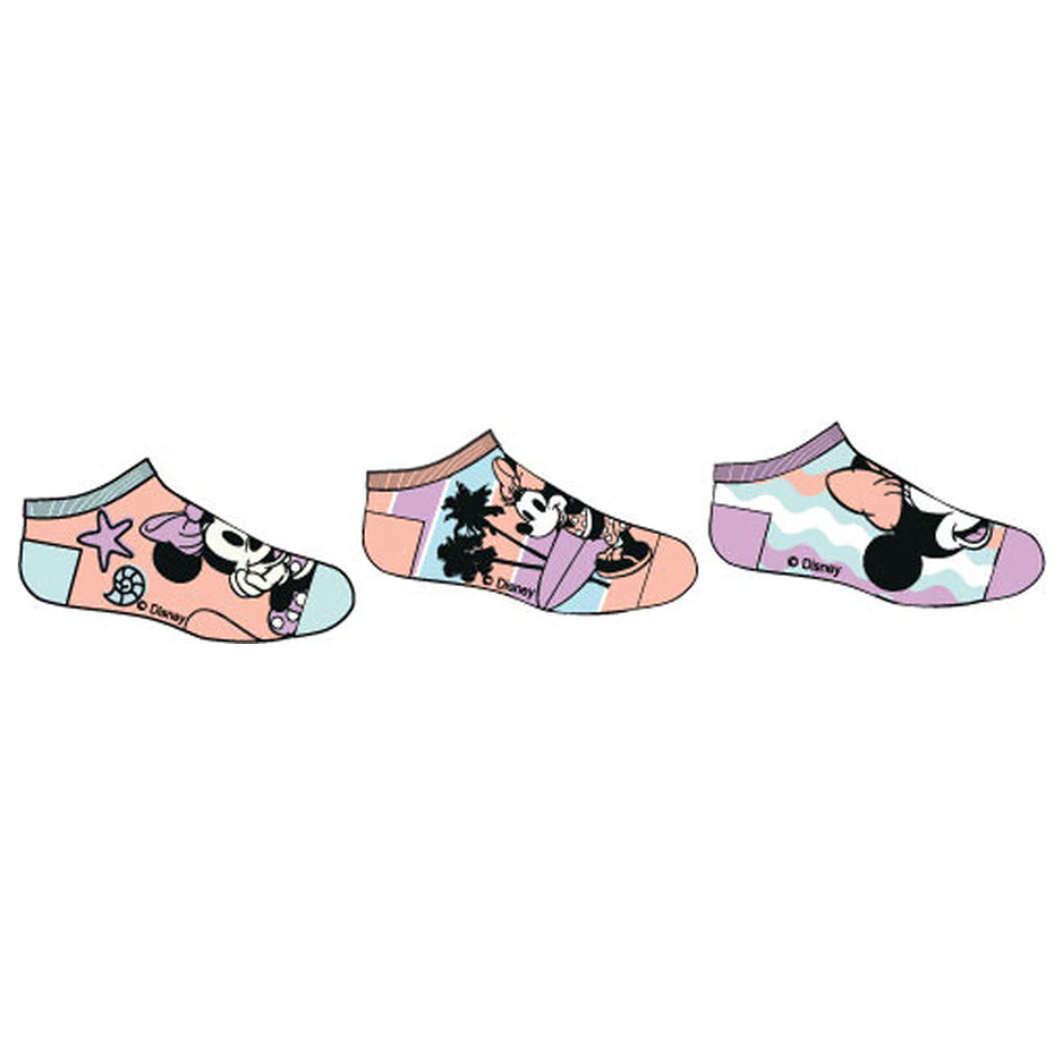 Disney Minnie Seaside dziecięce skarpetki typu secret socks 27/30 zdjęcie produktu