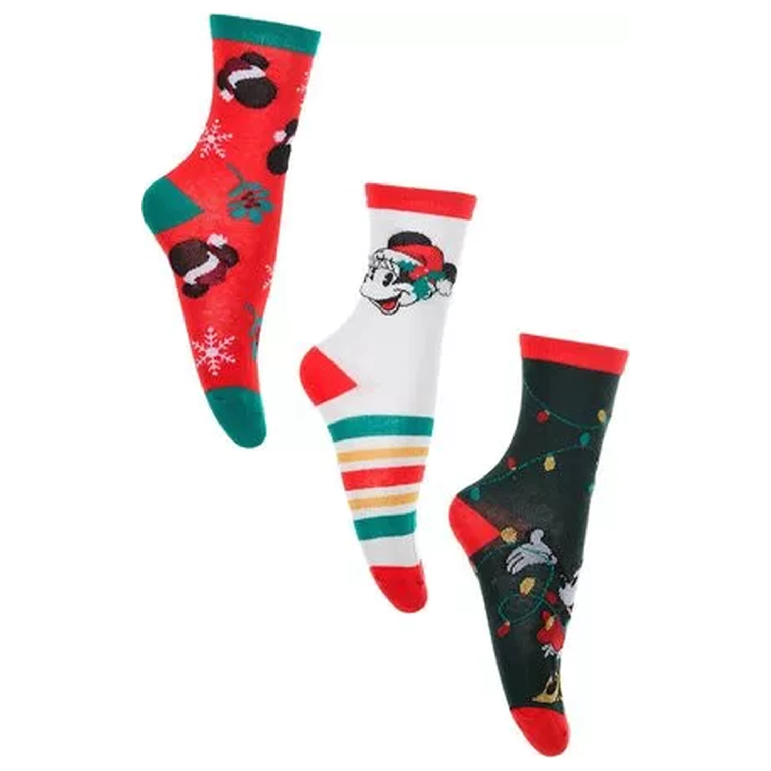 Disney Minnie Skylight Christmas Skarpetki Damskie (3 pary) 36/38 zdjęcie produktu