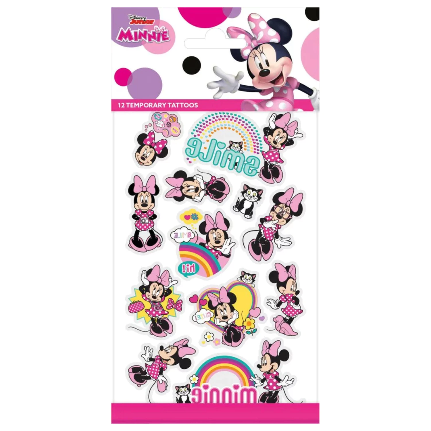 Disney Minnie Smile Tattoo 12 sztuk zdjęcie produktu