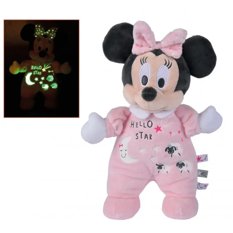 Disney Minnie Pluszowa zabawka Świecąca w Ciemności Soft Glow 25cm zdjęcie produktu