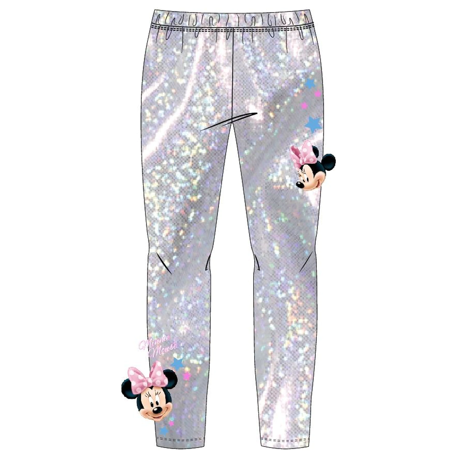 Disney Minnie Starlight holograficzne legginsy dziecięce zdjęcie produktu