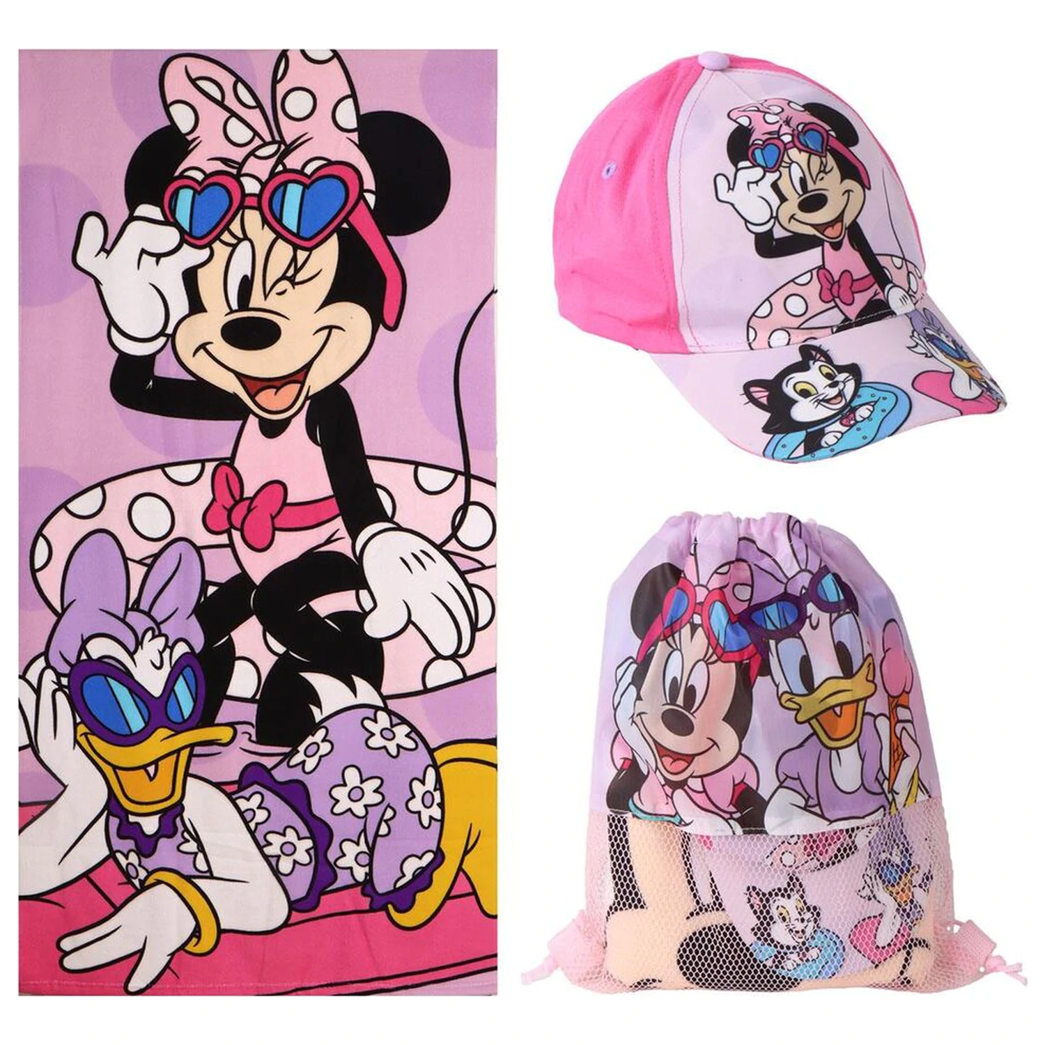 Disney Minnie zestaw: ręcznik + torba + czapka zdjęcie produktu