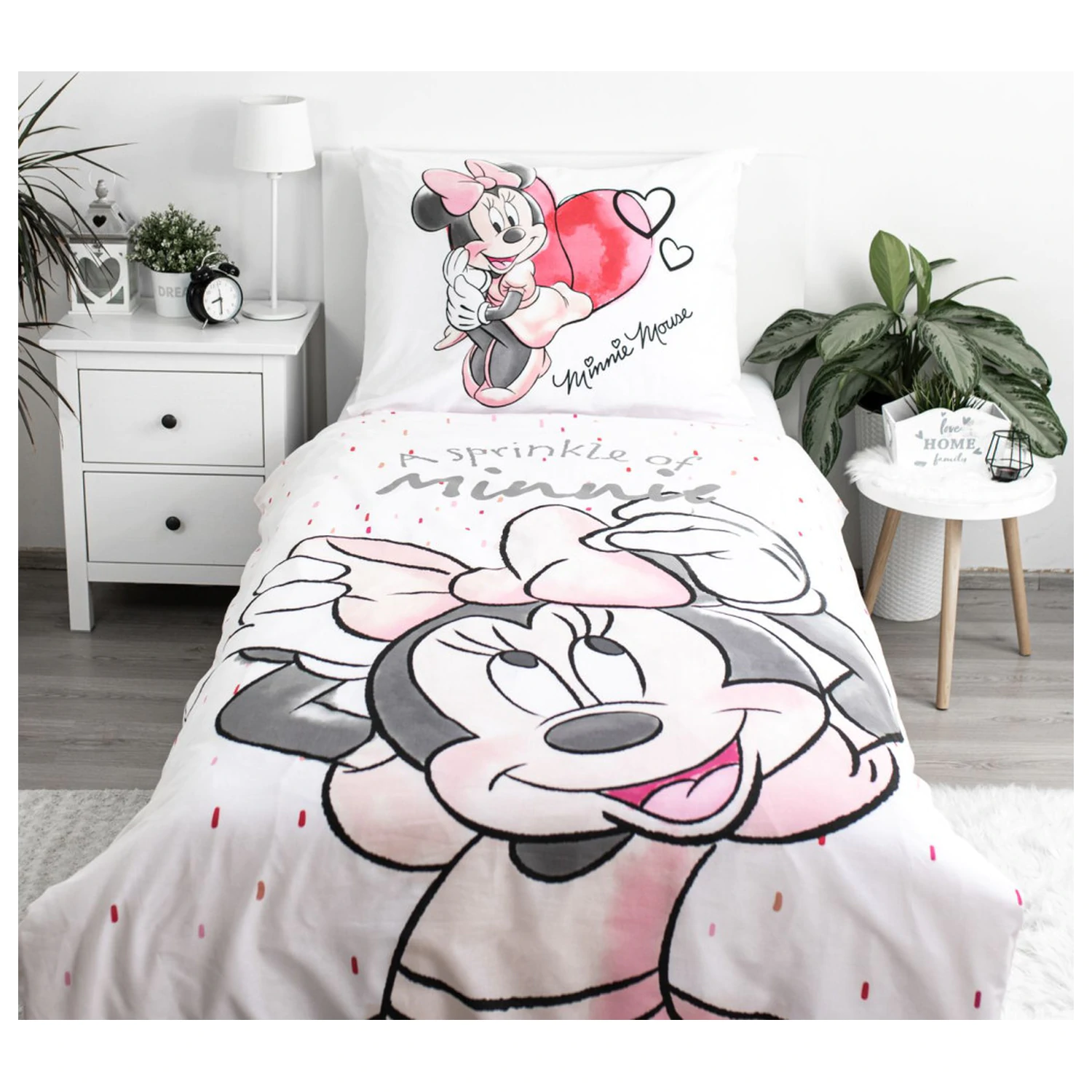 Disney Minnie Biała Poszwa na kołdrę zdjęcie produktu