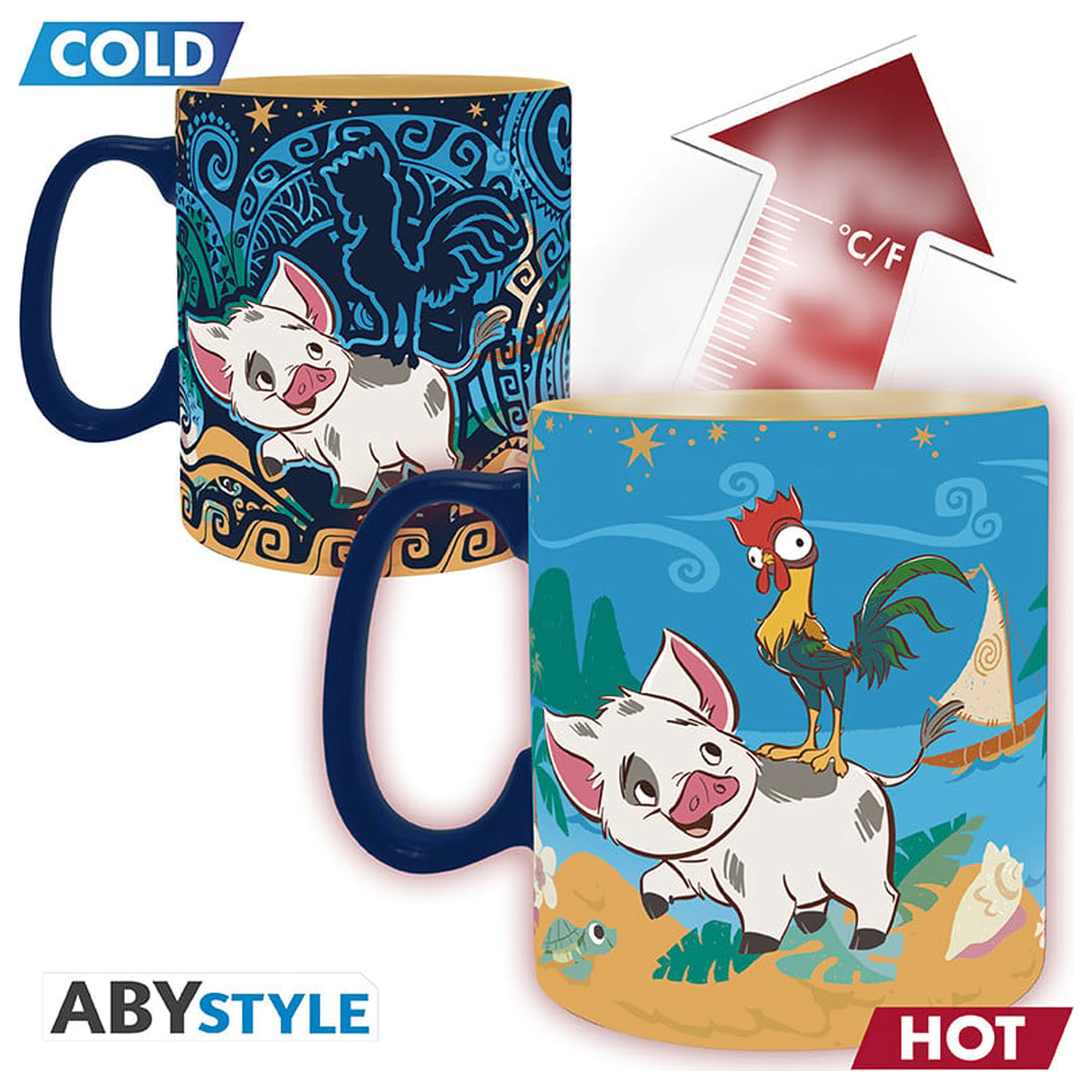 Disney Moana & Friends Kubek Zmieniający Kolor Pod Wpływem Ciepła 460ml zdjęcie produktu