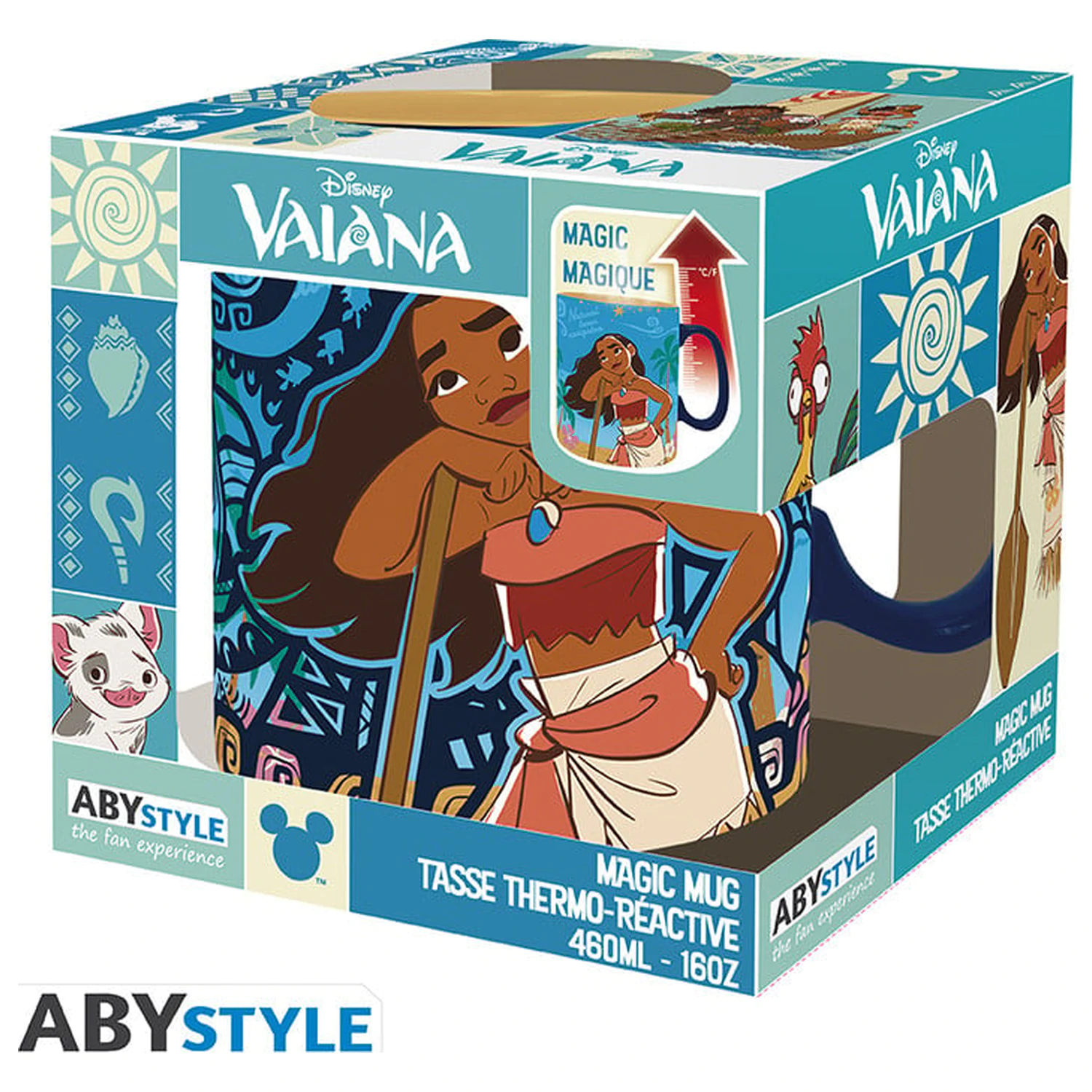 Disney Moana & Friends Kubek Zmieniający Kolor Pod Wpływem Ciepła 460ml zdjęcie produktu