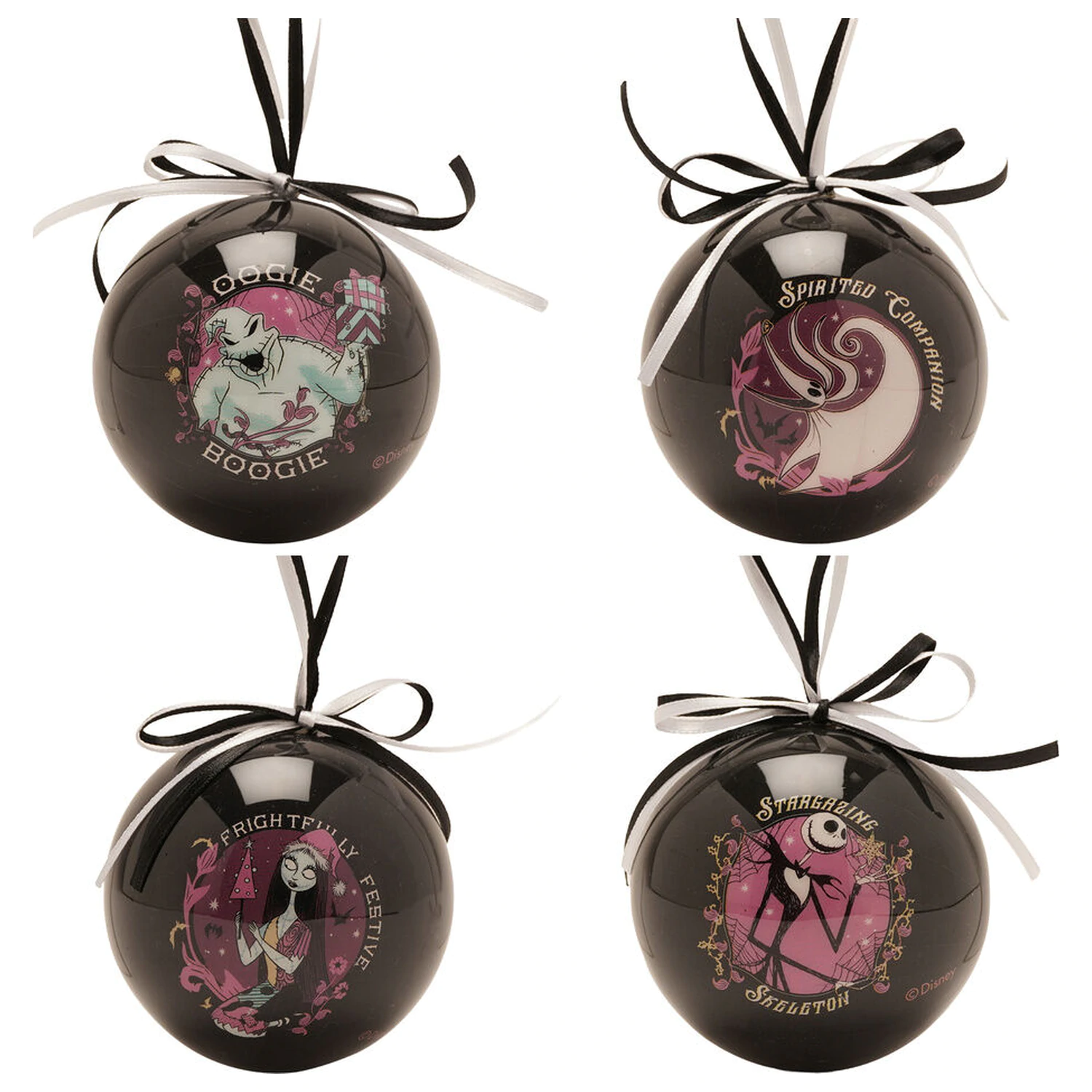 Disney Nightmare Before Christmas zestaw 4 bombek choinkowych zdjęcie produktu