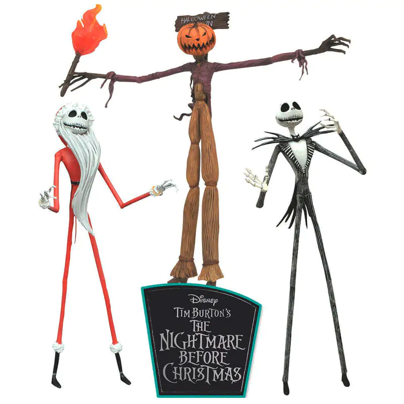 Nightmare before Christmas Figurki Akcji 3-Pak The Jobs of Jack Skellington 18 cm zdjęcie produktu