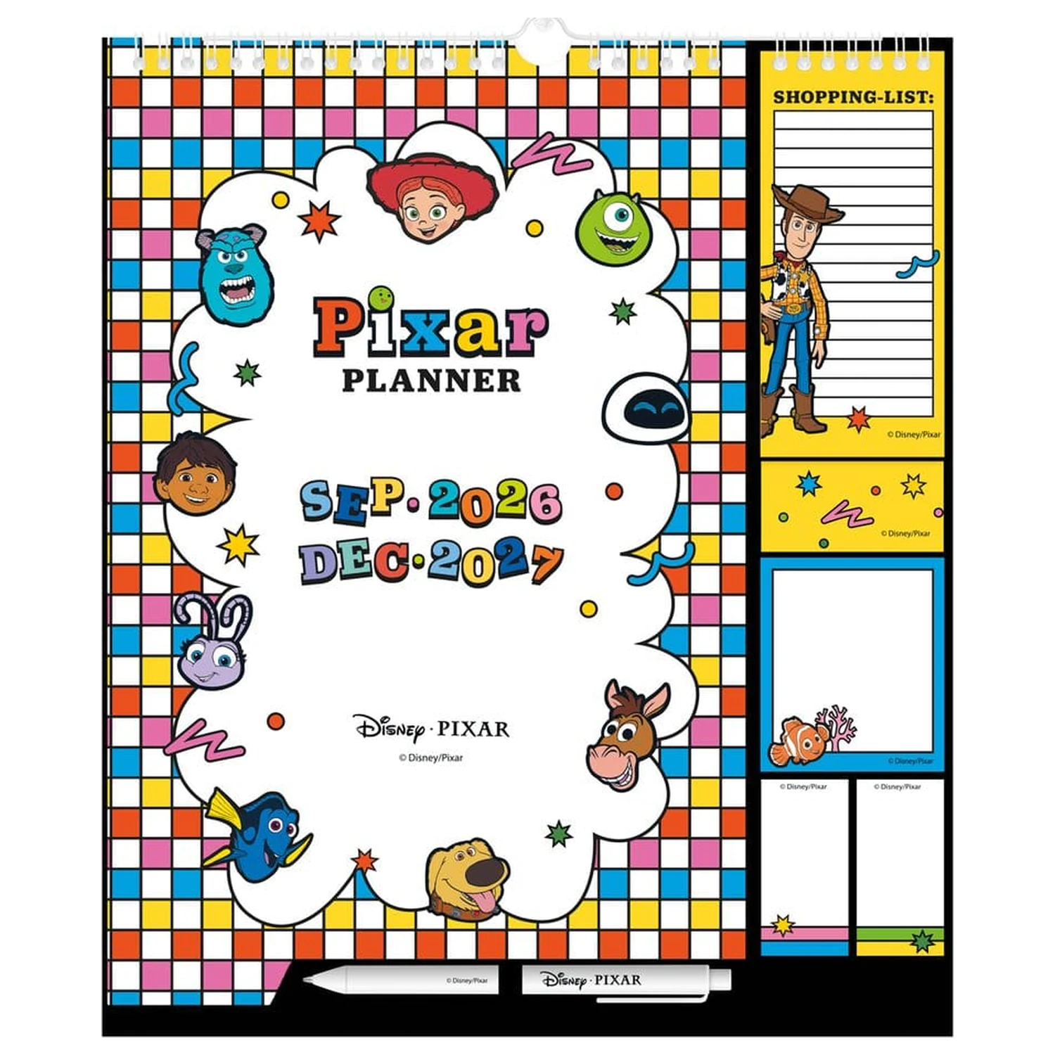 Disney Pixar Planer ścienny 2026/27 30 x 34 cm zdjęcie produktu
