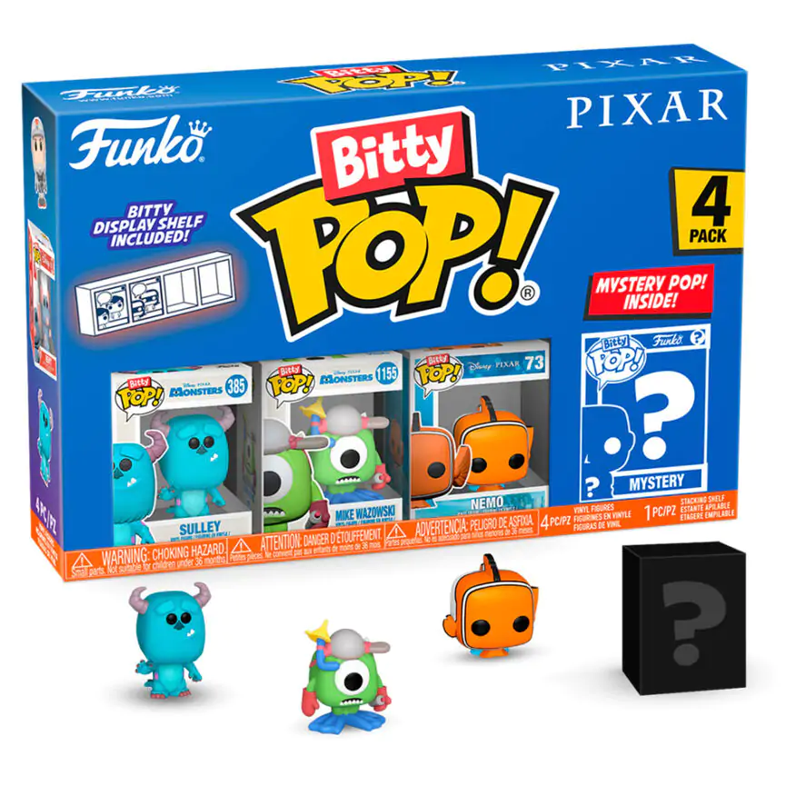 Disney Pixar Bitty Funko POP! Figurka winylowa 4-pak Monsters Inc zdjęcie produktu