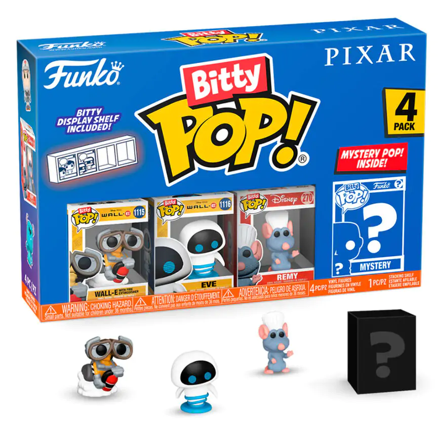 Disney Pixar Bitty Funko POP! Figurka winylowa 4-pak Wall-E zdjęcie produktu