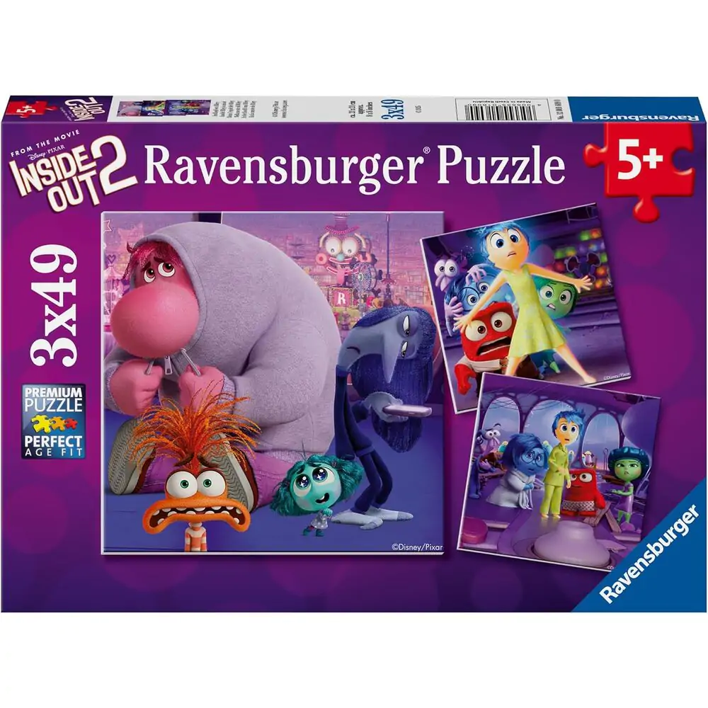 Puzzle Disney Pixar Inside Out 2 3x49 elementów zdjęcie produktu