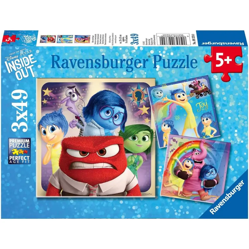 Puzzle Disney Pixar Inside Out 3x49 elementów zdjęcie produktu