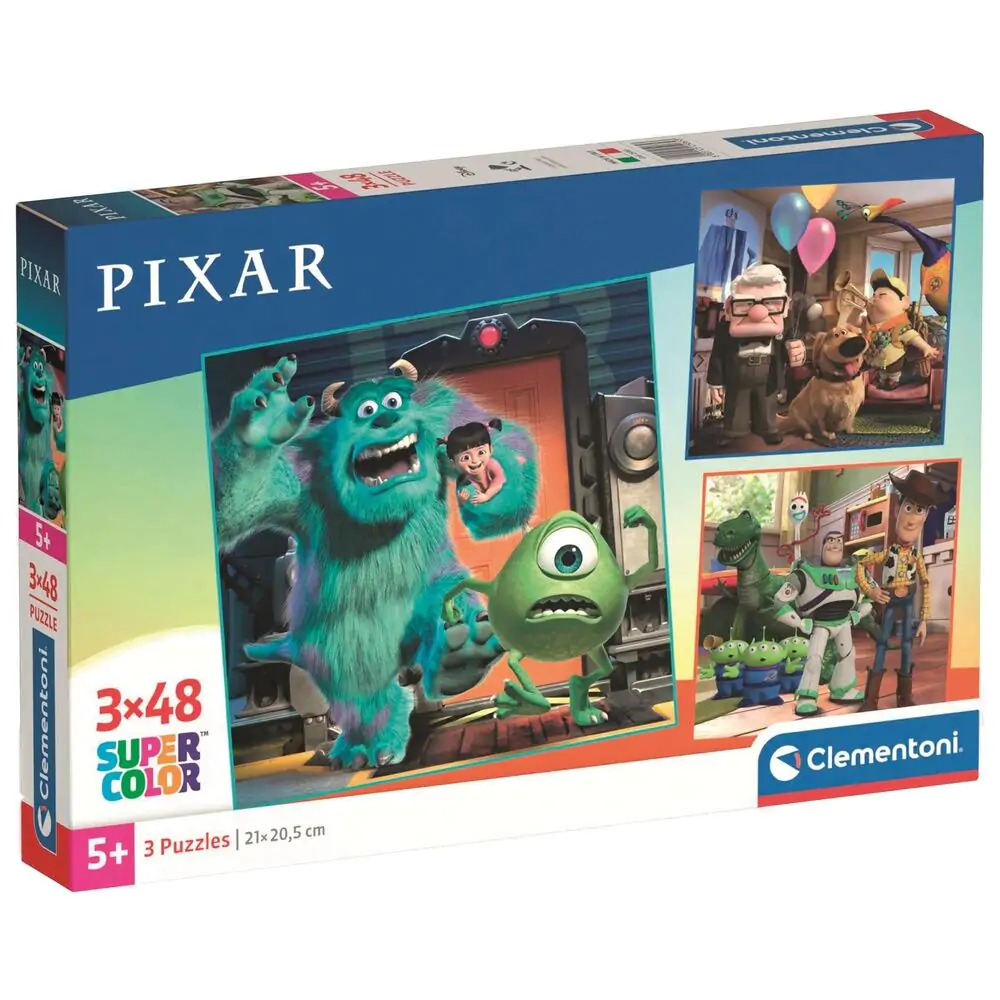 Puzzle Disney Pixar 3x48 elementów zdjęcie produktu