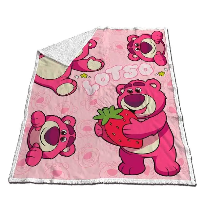 Disney Pixar Toy Story Lotso koc sherpa koralowy 130x170cm zdjęcie produktu