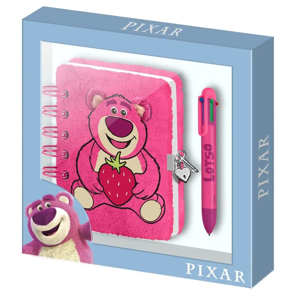 Disney Pixar Toy Story Lotso Strawberry Plush dziennik i długopis zdjęcie produktu