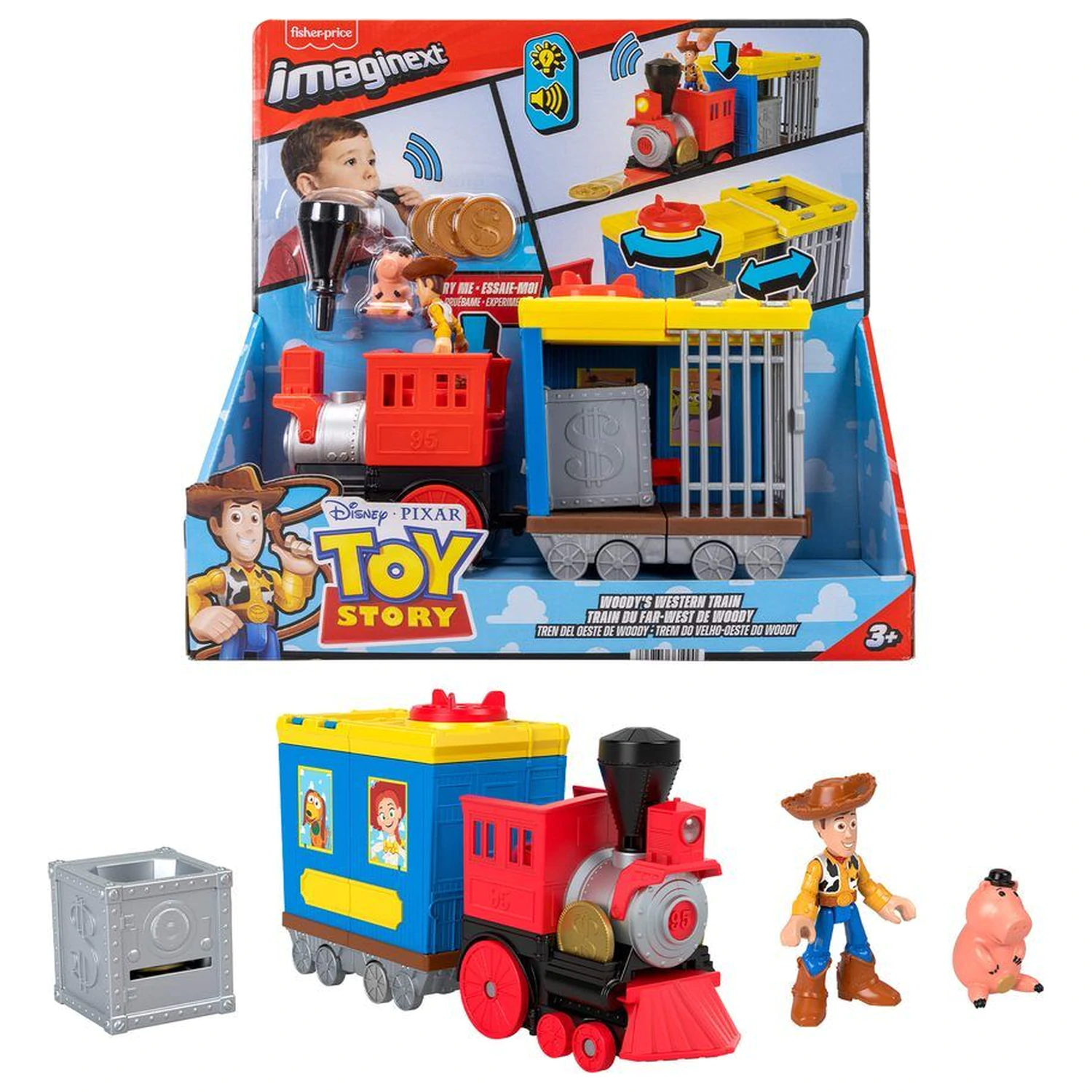 Disney Pixar Toy Story Pociąg The Wild West z Woodym zdjęcie produktu