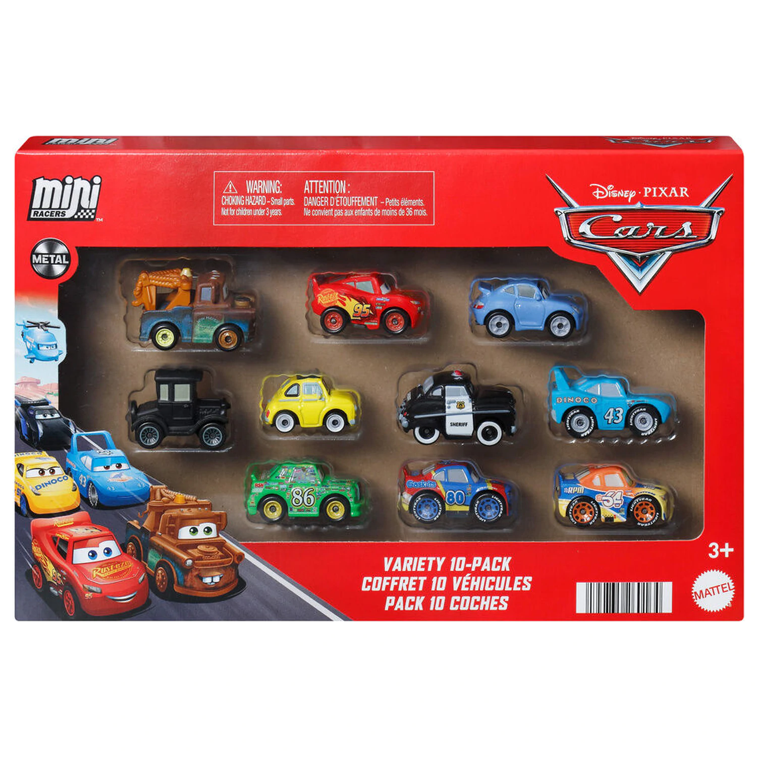 Disney Pixar Cars blister 10 mini pojazdów zdjęcie produktu