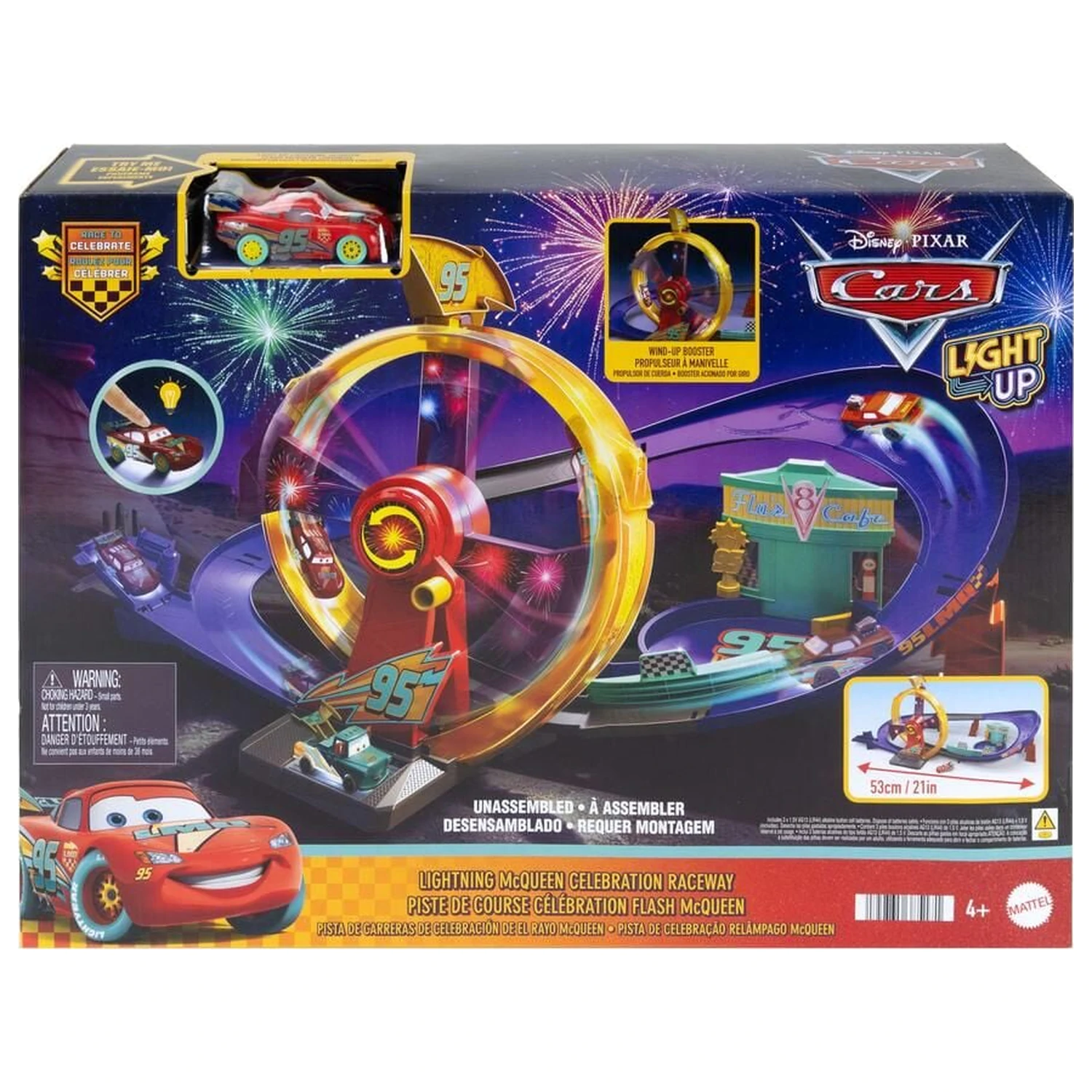 Disney Pixar Cars Lightning McQueen zestaw torów wyścigowych zdjęcie produktu