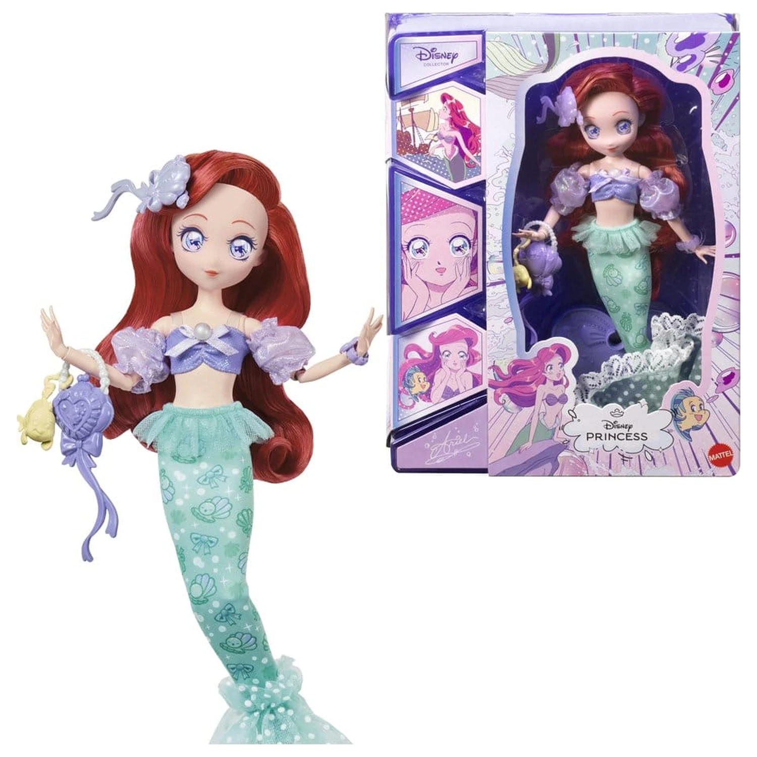 Lalka Disney Princess Manga Ariel 22 cm zdjęcie produktu