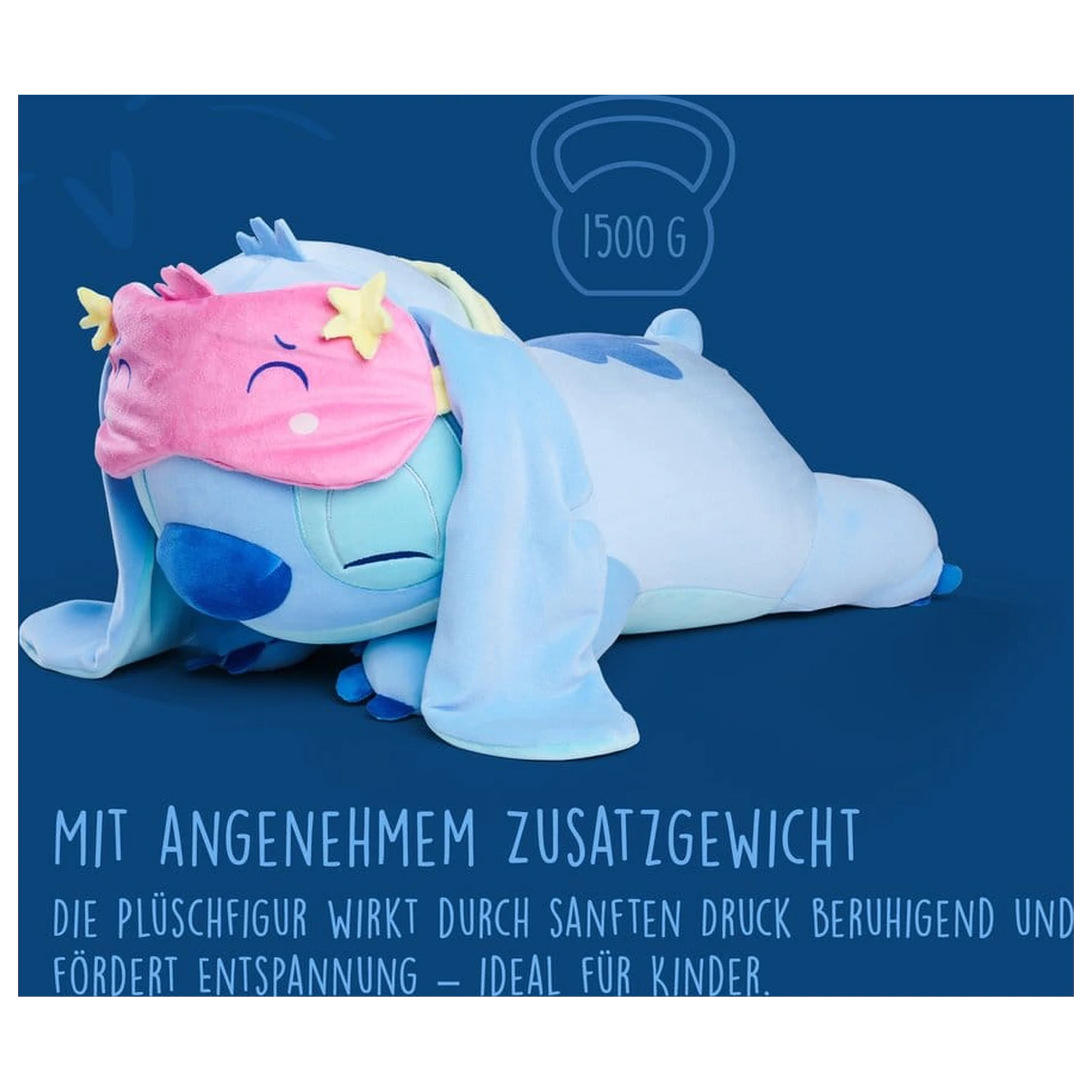 Disney Snuglets Wellbeing Heavy Pluszowa Figurka Stitch 40 cm zdjęcie produktu