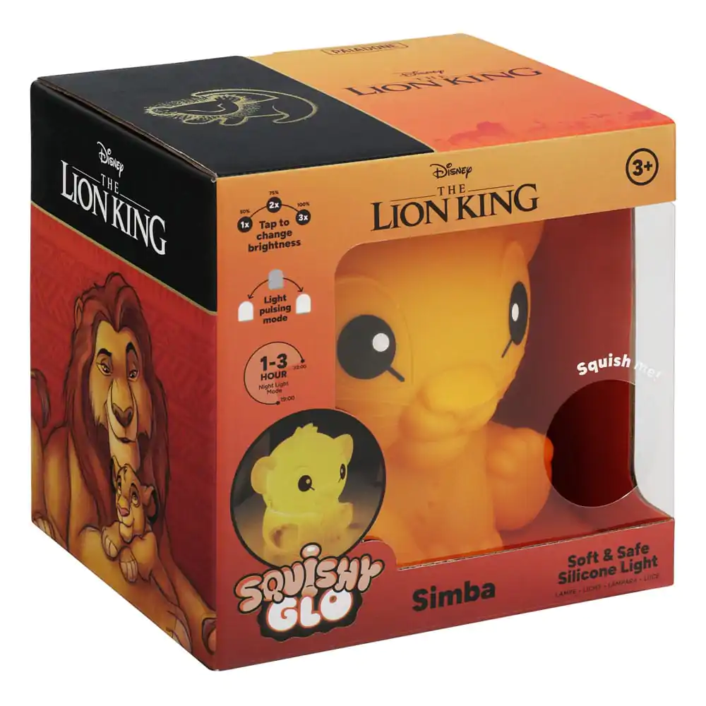Disney Squishy Glo Silikonowa Lampka Nocna Król Lew Simba 15 cm zdjęcie produktu