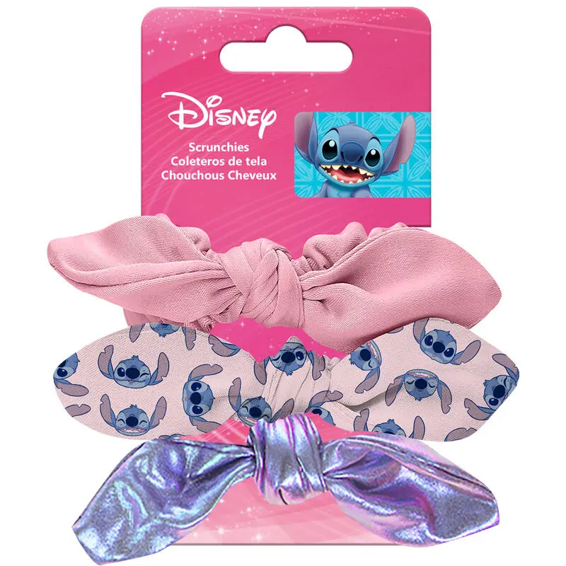 Disney Stitch zestaw 3 gumek scrunchie zdjęcie produktu