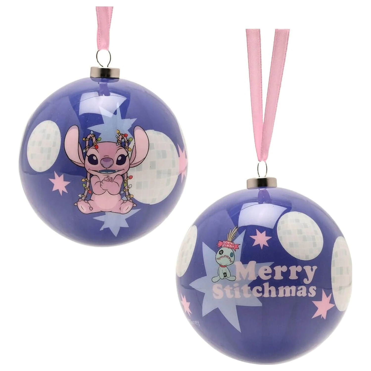 Disney Stitch Zestaw 4 świątecznych bombek zdjęcie produktu