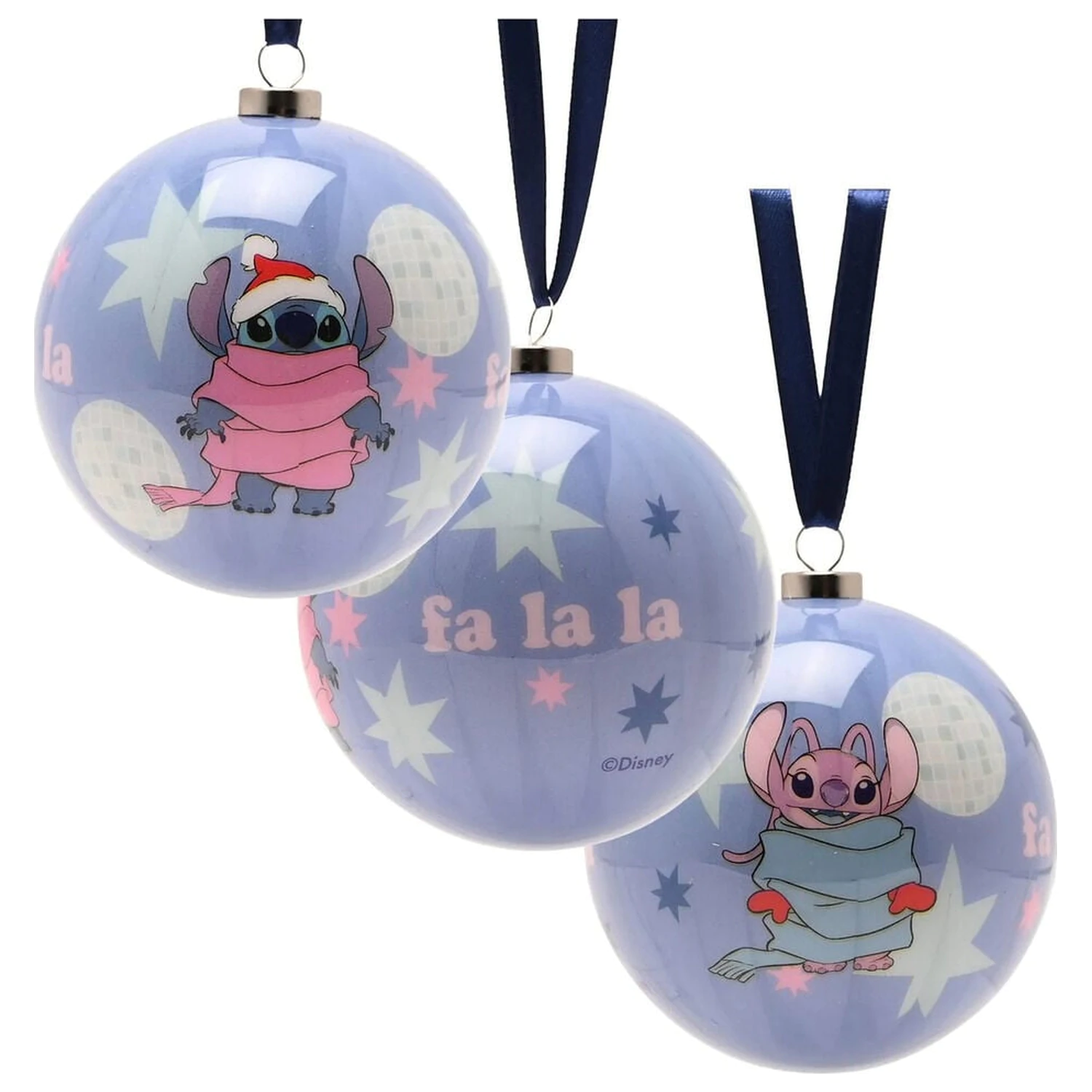 Disney Stitch Zestaw 4 świątecznych bombek zdjęcie produktu
