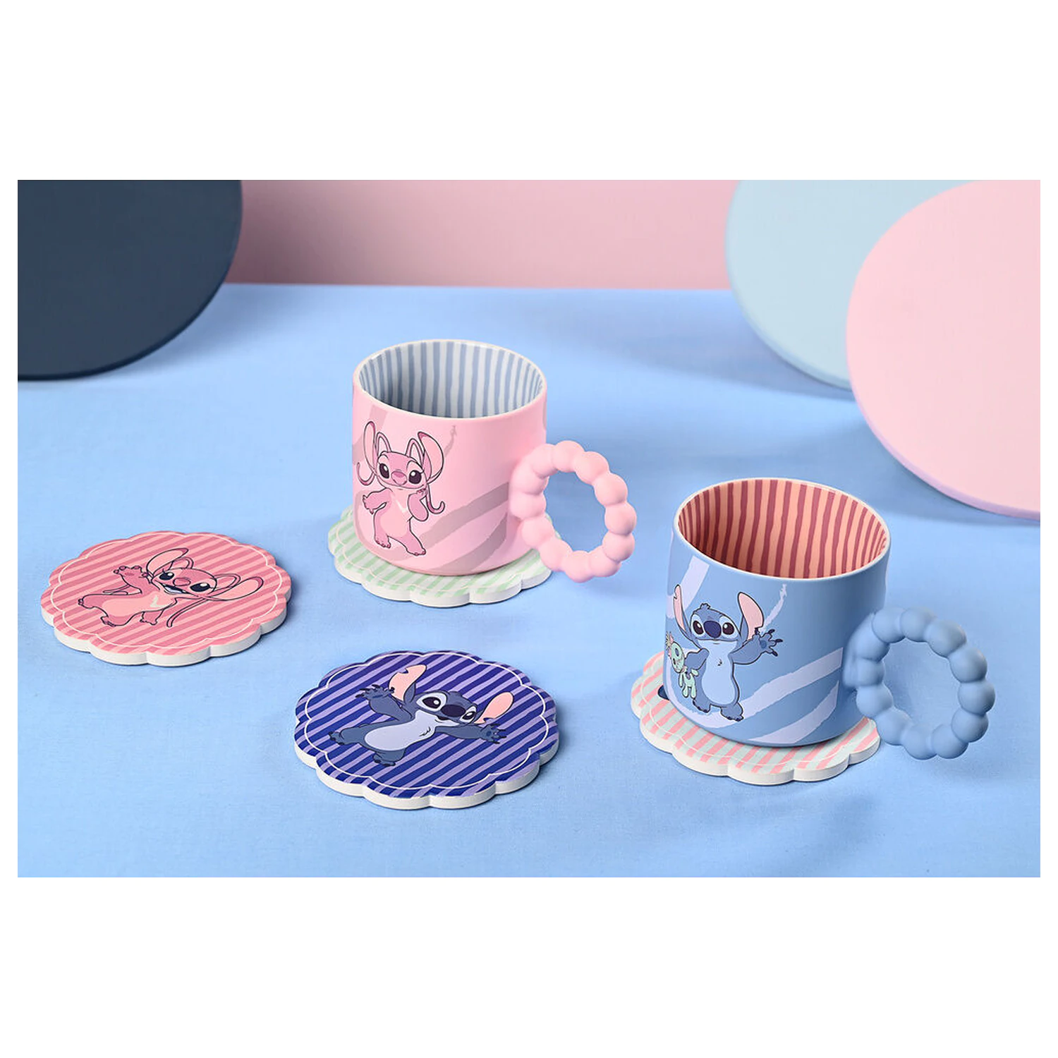 Disney Stitch zestaw 4 ceramicznych podstawek pod kubek zdjęcie produktu