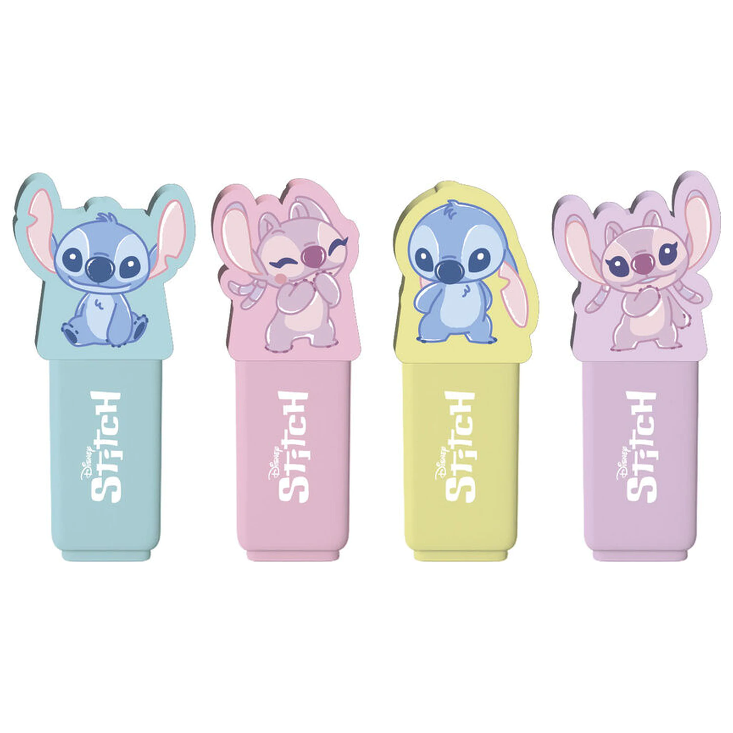 Disney Stitch zestaw 4 zakreślaczy z nakładką zdjęcie produktu