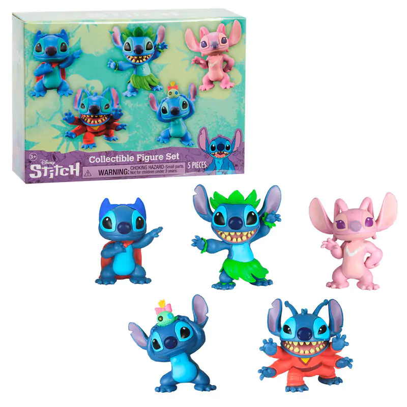 Disney Stitch zestaw 5 figurek 7 cm zdjęcie produktu