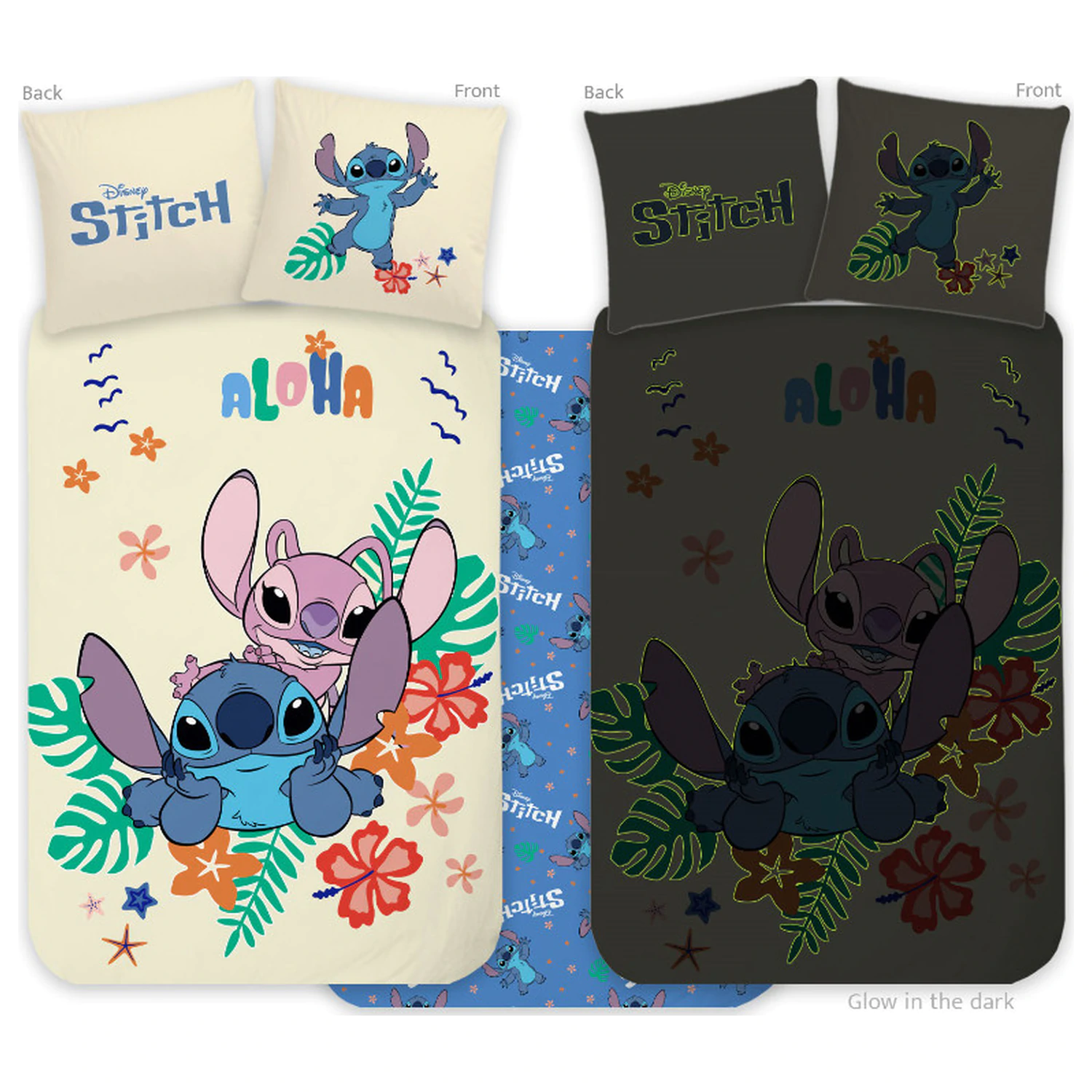 Disney Stitch Aloha Glow in the Dark Kołdra dla dzieci, przedszkolaków zdjęcie produktu