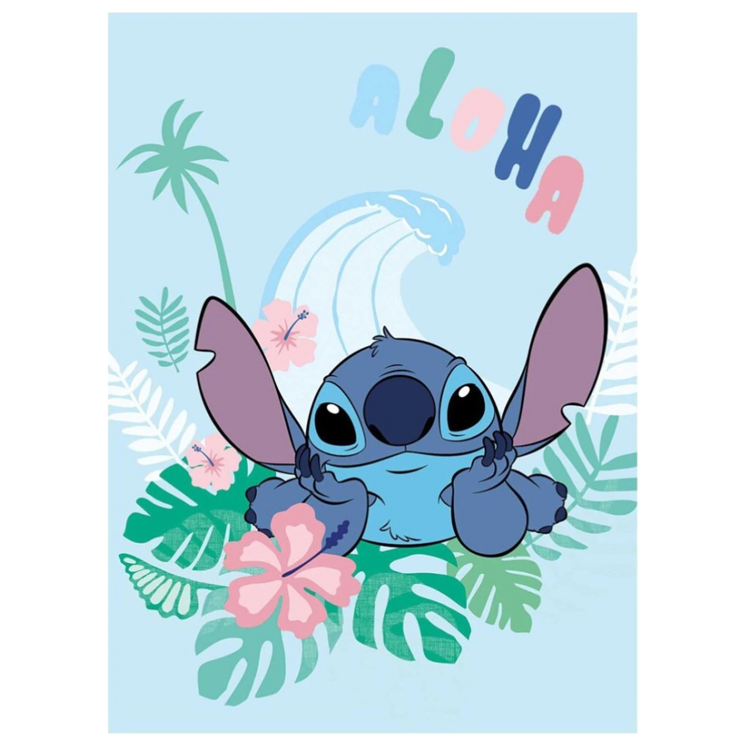 Koc Disney Stitch Aloha 100x150cm zdjęcie produktu