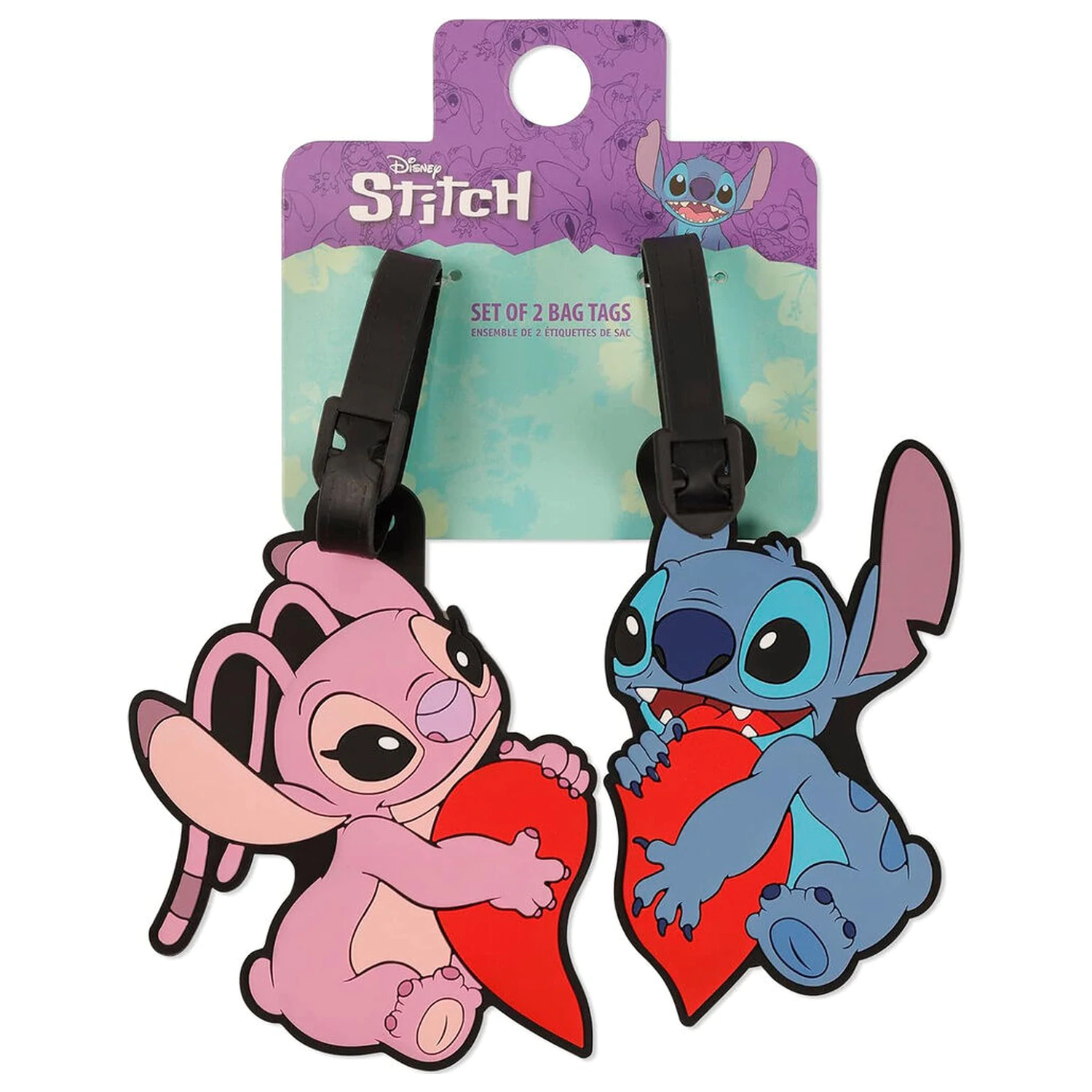 Disney Stitch & Angel zestaw 2 etykiet bagażowych zdjęcie produktu