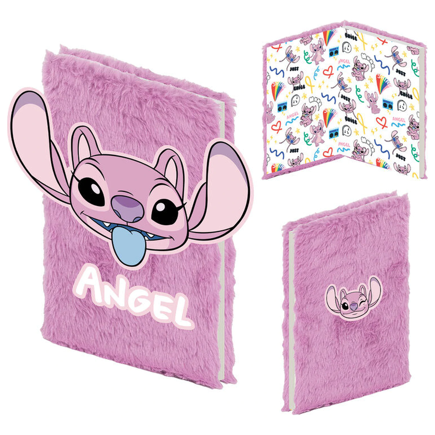 Disney Stitch Angel A5 pluszowy notatnik zdjęcie produktu