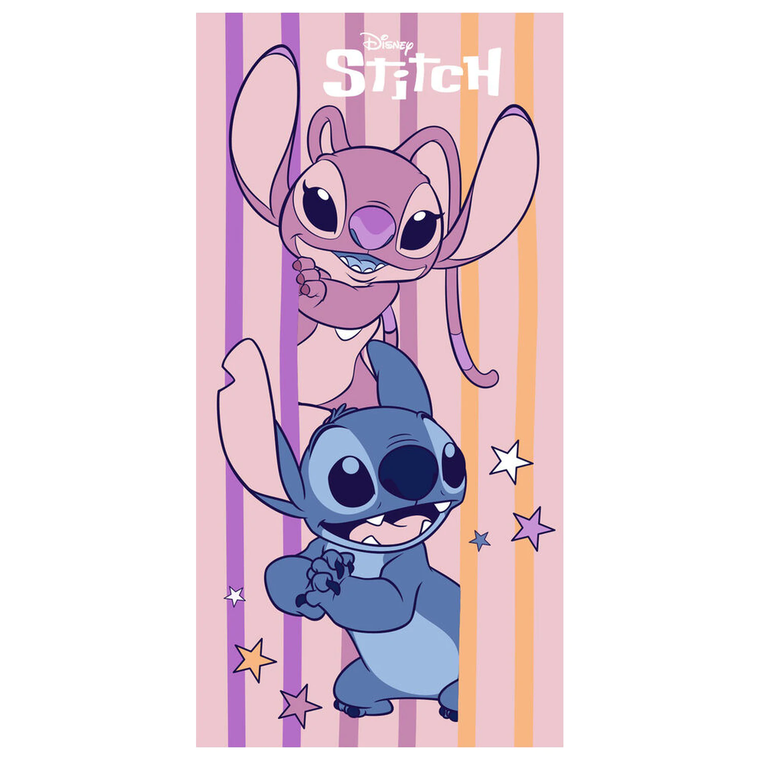 Ręcznik plażowy z mikrofibry Disney Stitch & Angel zdjęcie produktu