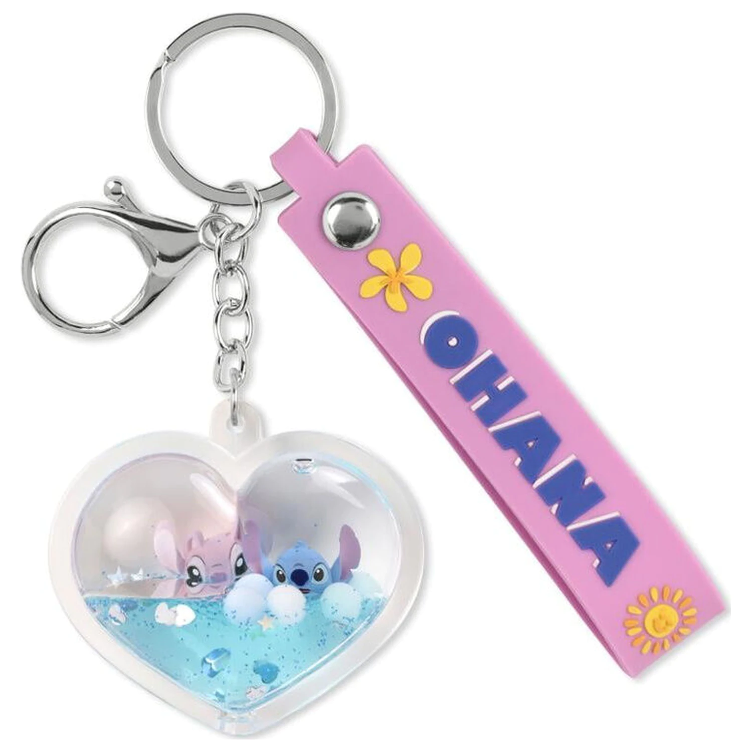 Disney Stitch & Angel Ohana Heart brelok zdjęcie produktu