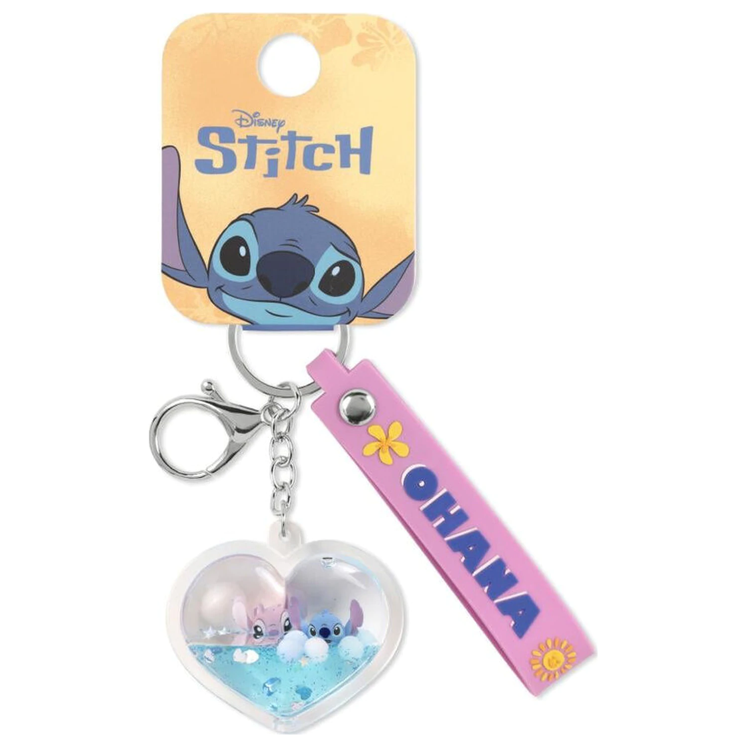 Disney Stitch & Angel Ohana Heart brelok zdjęcie produktu