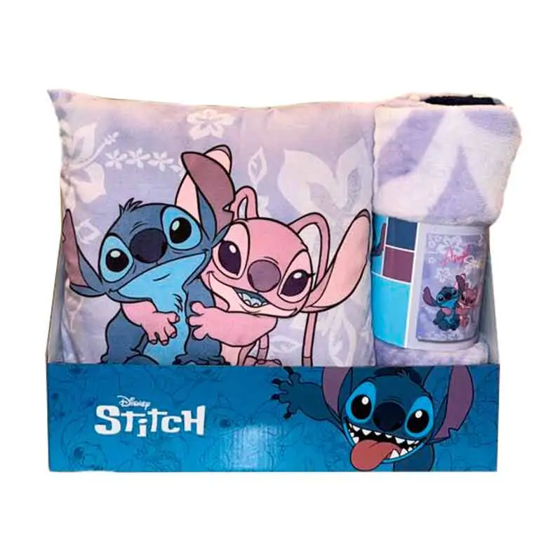 Disney Stitch & Angel polar koc + zestaw poduszek zdjęcie produktu
