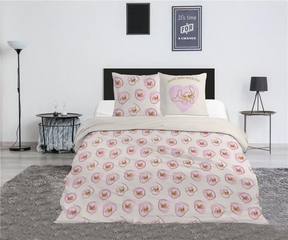 Pościel Disney Stitch & Angel z poszewką na kołdrę z polibawełny 135cm zdjęcie produktu
