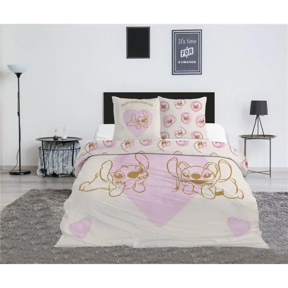 Pościel Disney Stitch & Angel z poszewką na kołdrę z polibawełny 135cm zdjęcie produktu